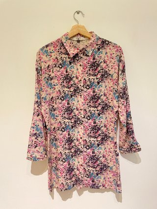 Camisa Estampada Multicolor Talla s