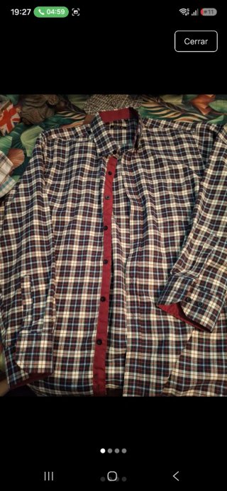 Camisa de cuadros para hombre