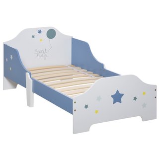 Cama Baja para Niños de +3 Años con Barandillas Az