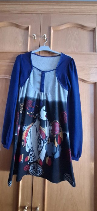Vestido de Invierno Estampado