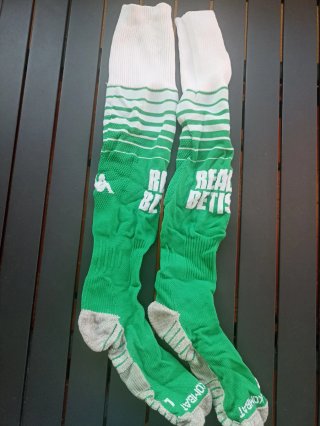 Calcetines Real Betis Kappa. 24 cm de talón a pun
