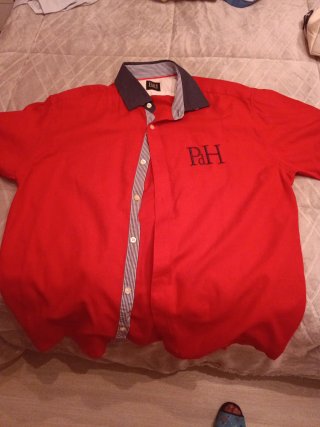 Camisa Manga Corta Pedro del Hierro Roja