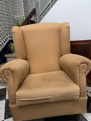 Sillón de estar amarillo