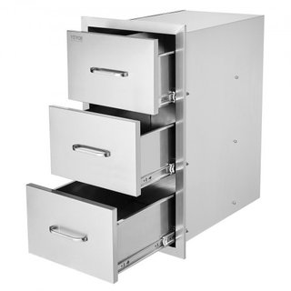 Cajonera de cocina exterior y barbacoa, acero inox