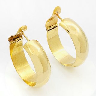 Pendientes de aro de oro 18k. 8.3gr.