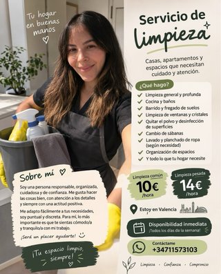 Servicio de limpieza en Valencia