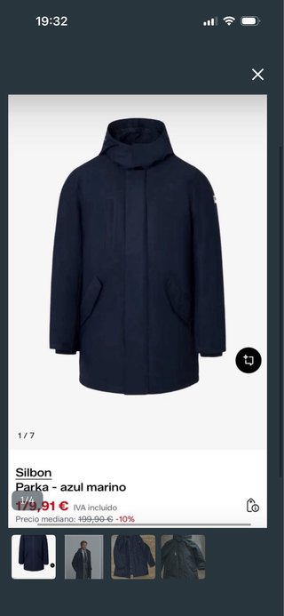 Parka Silbon Azul Marino