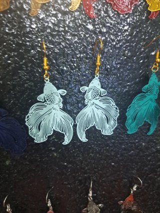 Pendientes Artesanales Forma Pez