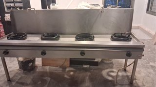 Cocina Industrial WOK 4 Fuegos Telfen