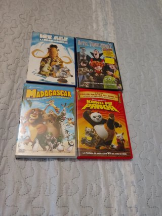 Lote de 4 Películas Infantiles en DVD
