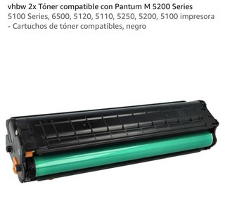 2 Tóner vhbw para Impresora Pantum