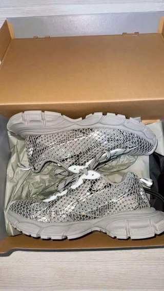 Zapatillas Balenciaga 3XL Plateadas talla 44