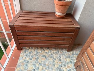 Banco con Baule da Esterno in Legno IKEA