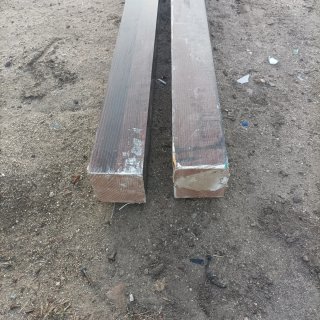 10 Vigas de Madera 9x9cm y 285cm
