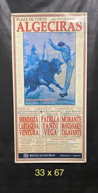 Cartel de Toros Algeciras 2013