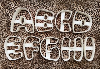 Letras Bubble 3D para Arcilla y manualidades