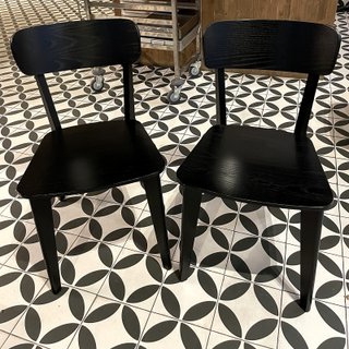 Set 2 Sillas IKEA LISABO Negras