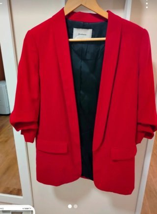 Chaqueta Roja Stradivarius Talla s