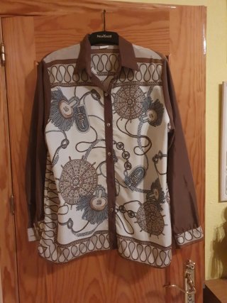 Blusa Vintage Estampada