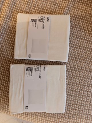 2 Fundas de Cojín IKEA GURLI Blancas 50x50