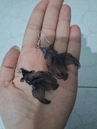 Pendientes Artesanales Forma Pez
