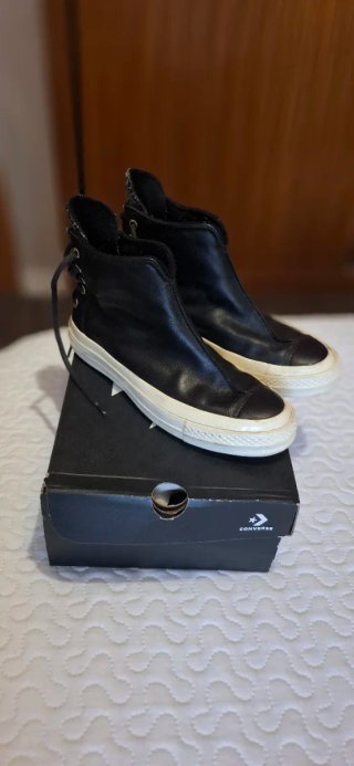 Zapatillas Converse de Piel Negras