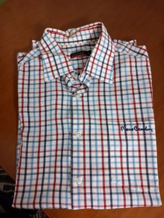 Camisa Pierre Cardin Cuadros Talla L