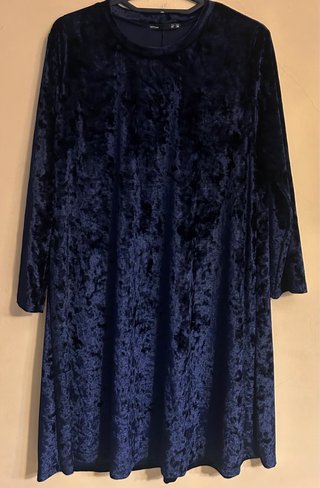 Vestido de fiesta terciopelo azul