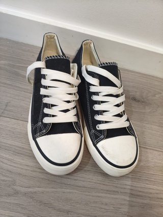 Zapatillas lona negras Lefties talla 42