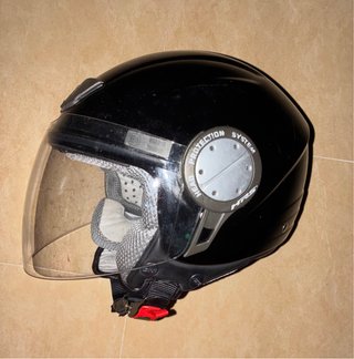Casco de Moto Jet Negro