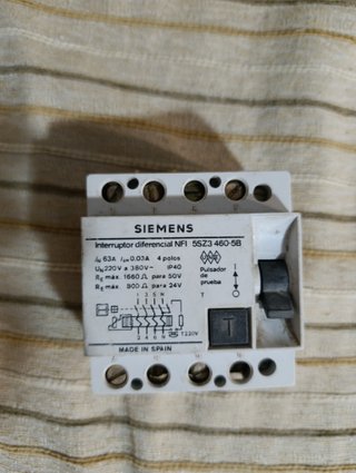 Interruptor Diferencial Siemens 5SZ3 460-5B