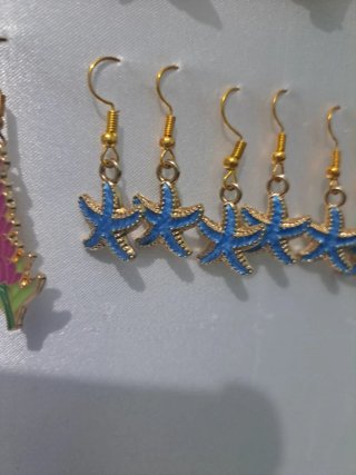 Pendientes Artesanales de Estrella de Mar