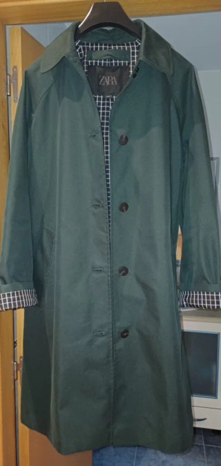 Gabardina Zara Verde