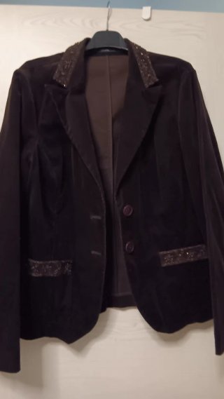 Chaqueta de pana marrón