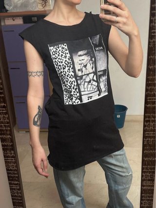 Camiseta de tirantes con estampado