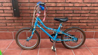 Bicicleta Infantil Vintage Azul + ruedines