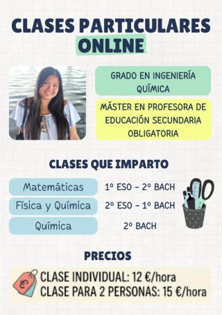 Clases Online de Matemáticas y Física y Química