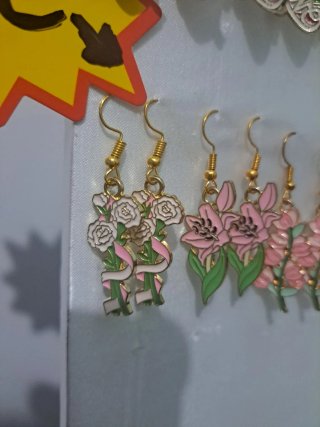 Pendientes Artesanales de Flores