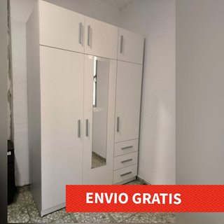Armario Altillo Blanco con Espejo Envio