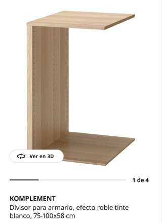 Divisor para armario KOMPLEMENT Ikea