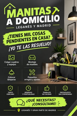 Manitas a domicilio en Leganés y Madrid | Montaje