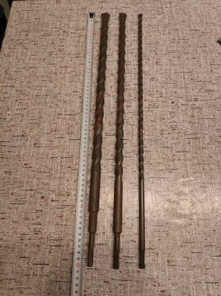 Lote de 3 Brocas SDS Plus 60 cm
