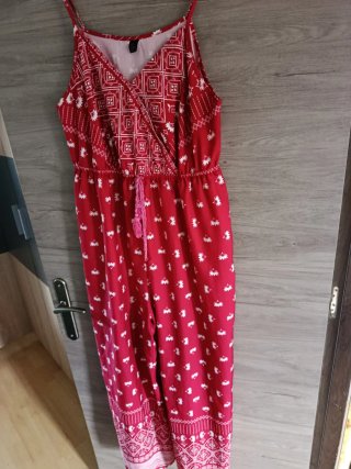 Mono de Mujer Estampado Rojo