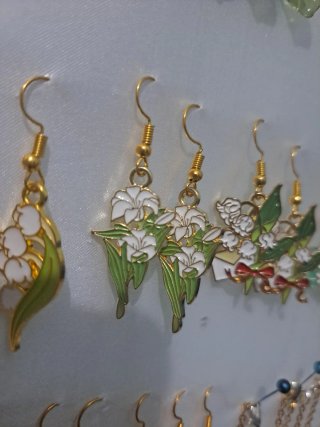 Pendientes Artesanales Flores