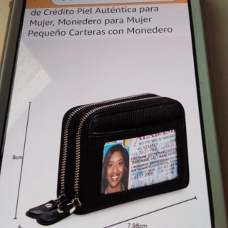 Monedero de Piel Negro