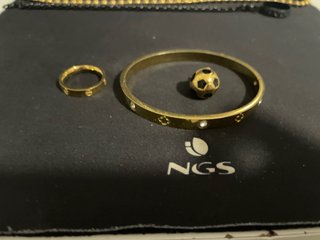 Set de 6 Joyas: Cadena, Anillos y Pulseras