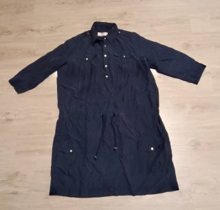 Vestido camisero azul marino