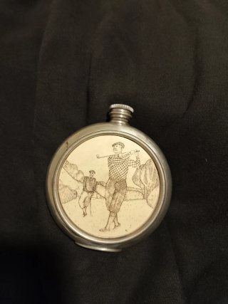 Petaca Vintage de Peltre Sheffield Mint