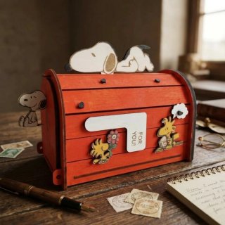 Portapenne in legno Snoopy
