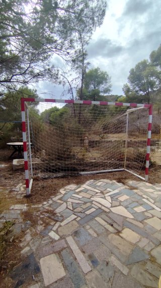 Portería de Fútbol Metálica con Red